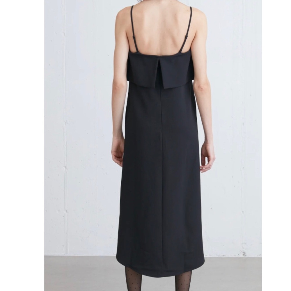 NWT Oak + Fort A-Line Midi Tube Dress in Black Size XS - Picture 4 of 12